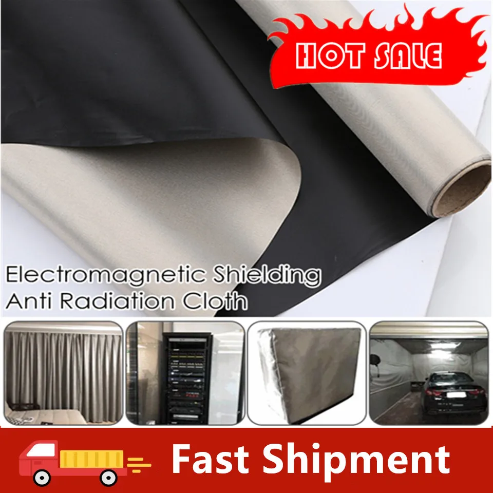 

Faraday Conductive Fabric Military Grade Anti Radiation Protection RFID EMF High Frequency Electromagnetic Shielding Fabric