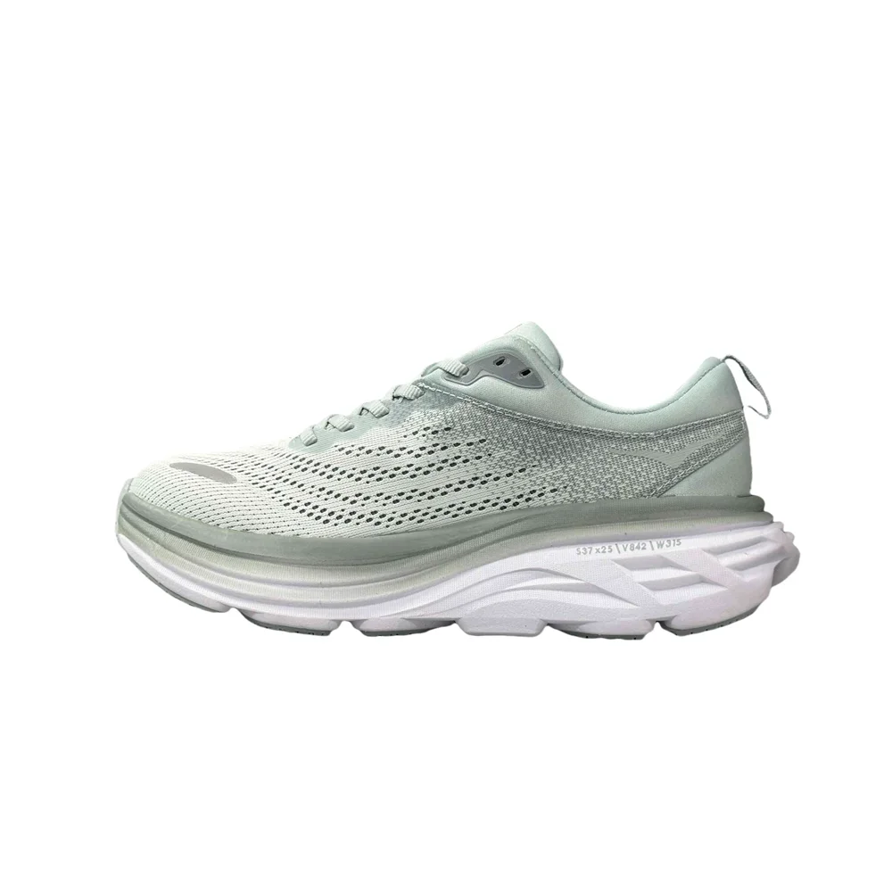 HOKA ONE ONE Bondi 8 Women Men Flowing Blue Wear-resistant Comfortable Lightweight Mesh Breathable Running Shoes 1123202-CBIF