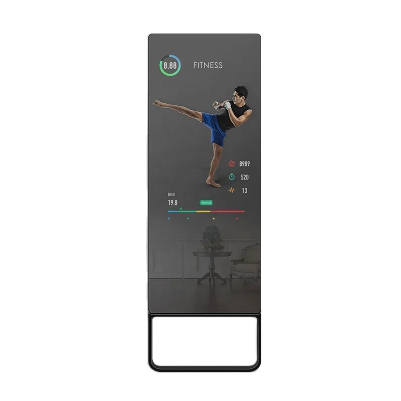 43inch Home Fashion Smart Digital Mirror Software Intelligent Tonal Touch Screen Digital Body Fitness Mirror