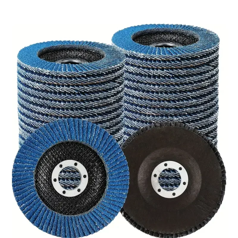 

5 шт., синий набор аксессуаров для угловой шлифовальной машины диаметром 125 мм, полировка шлифовального круга, удаление ржавчины, шлифовальный диск