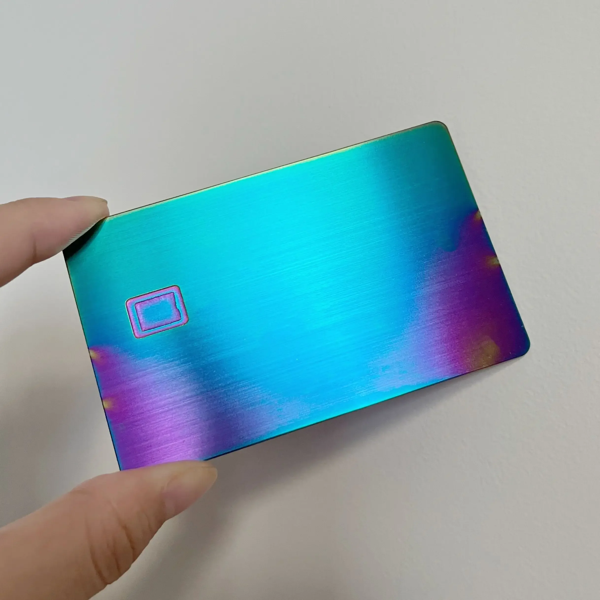 Blank Brush  Rfid Antenna Payment Metal Chip Bank Credit Cards