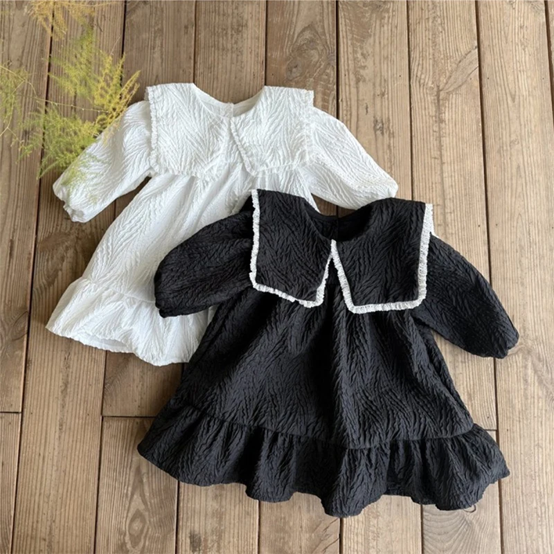 ملابس أطفال جديدة لخريف 2025 من عمر 0 إلى 3 سنوات فساتين أميرات للأطفال الرضع فستان حفلات للفتيات بأكمام طويلة ملابس داخلية للأطفال الصغار #4