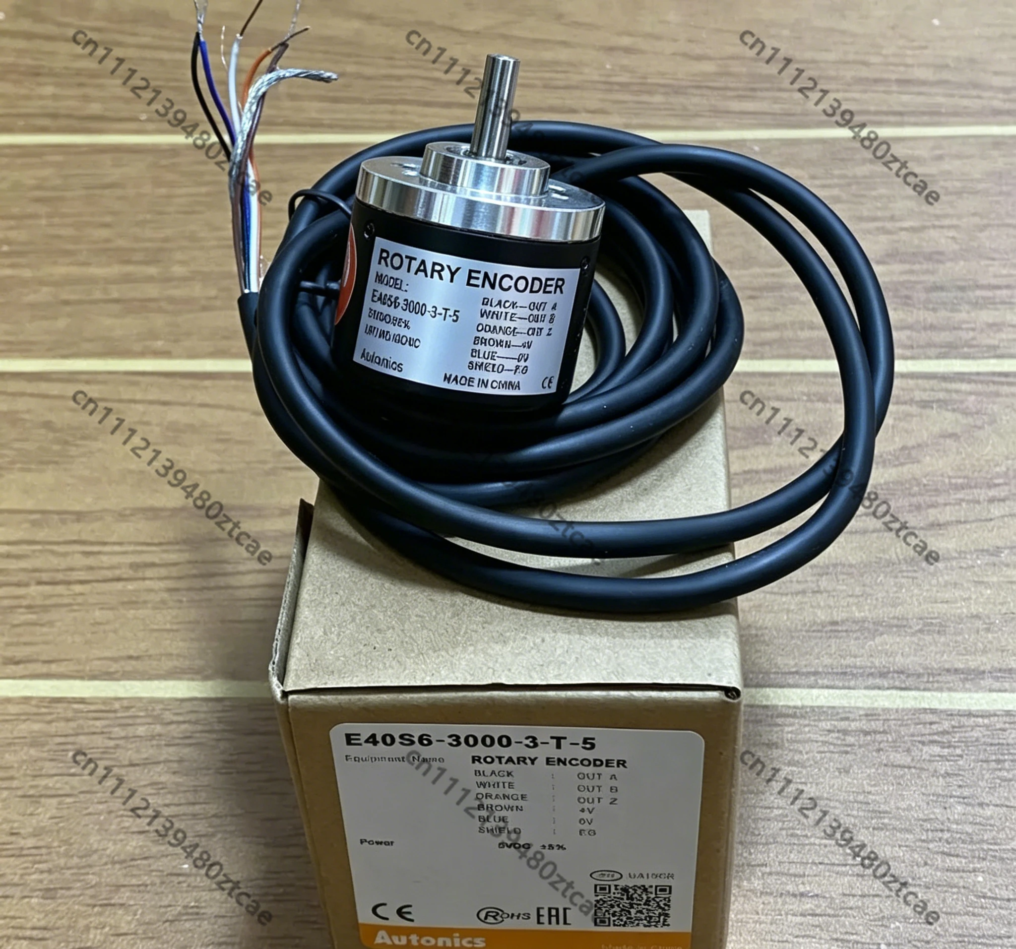 Rotary Encoder E40S6 E40S8 E40S6-1000-3-T-24 1024 360 600 2000 2500-3-N Industrial Pulse Speed Measuring Sensor