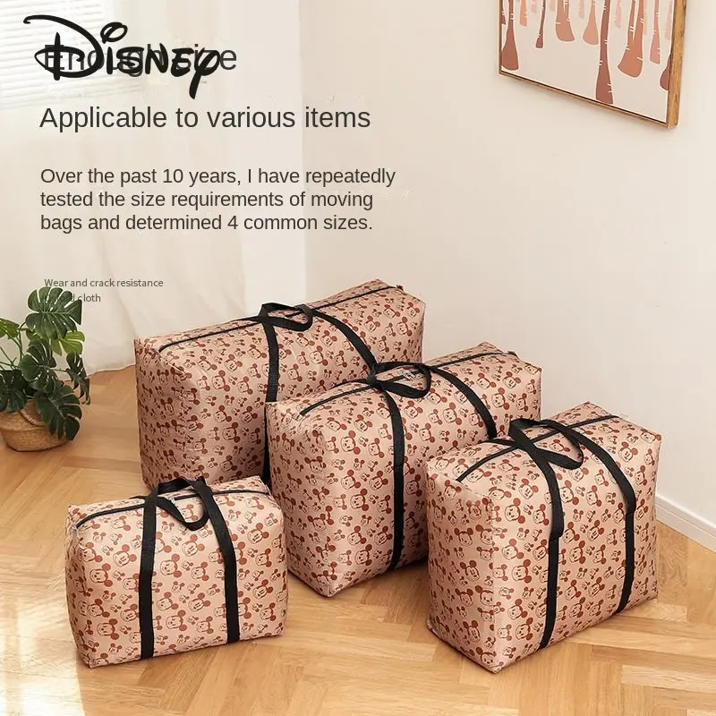 Disney Mickey 2023 New Fashion Travel Bag Cartoon o dużej pojemności artykuły gospodarstwa domowego worek do pakowania wysokiej jakości bagaż podręczny