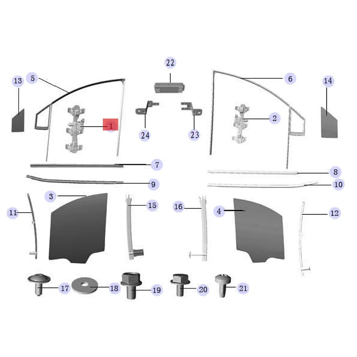 6104310U2261 Car Window Anti Pinch Computer for JAC T50