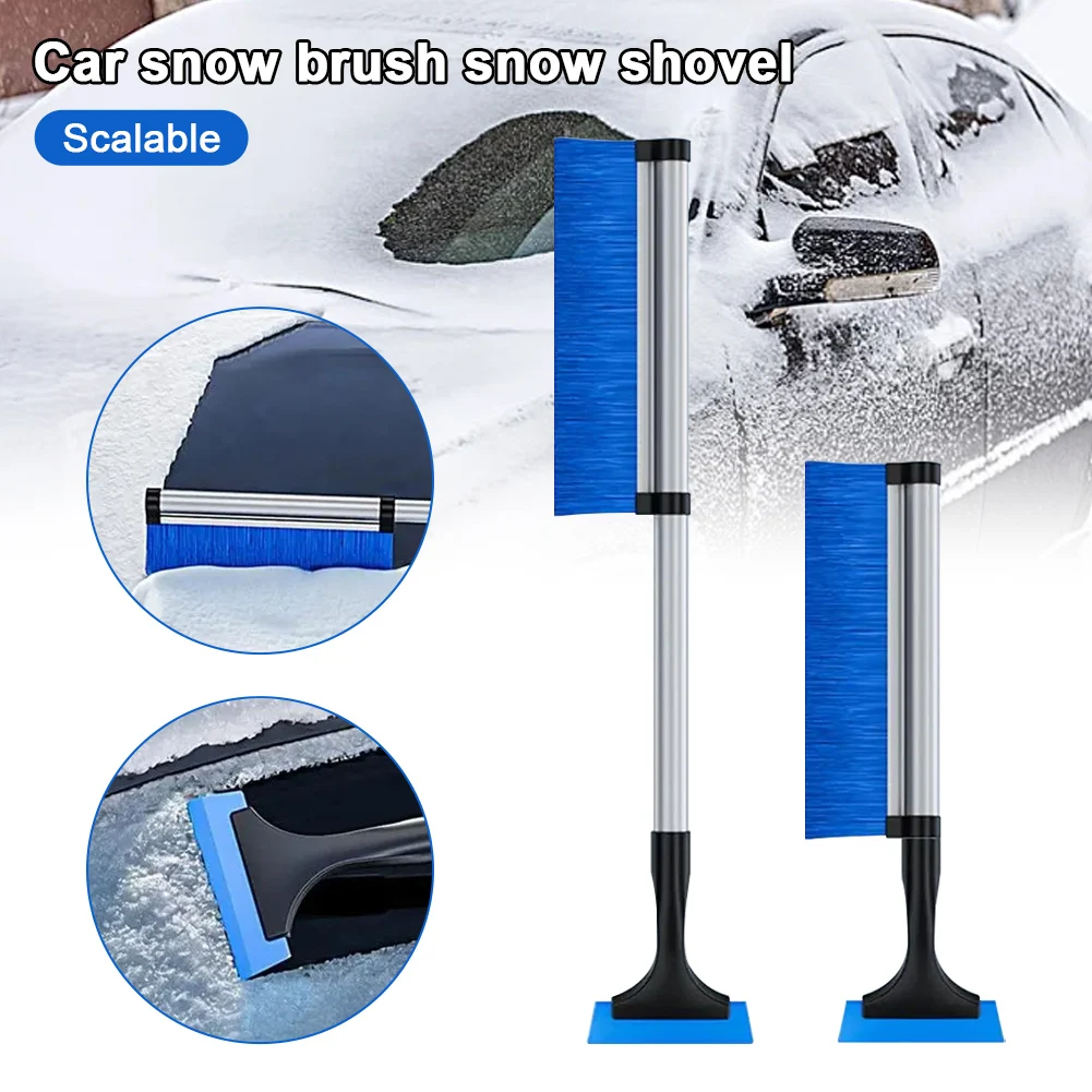 

Car Snow Brush And Ice Scraper Extendable Vehicle Snow Shovel Detachable Ice Scraper With Snow Brush For Car Windshield Vehicle