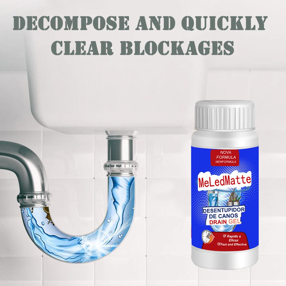 100ML Quick Pipeline Dredge Agents Odors Removing Tool Powerful Kitchen Pipe Dredging Deodorant Toilet Sink Drain Cleaner Sewer