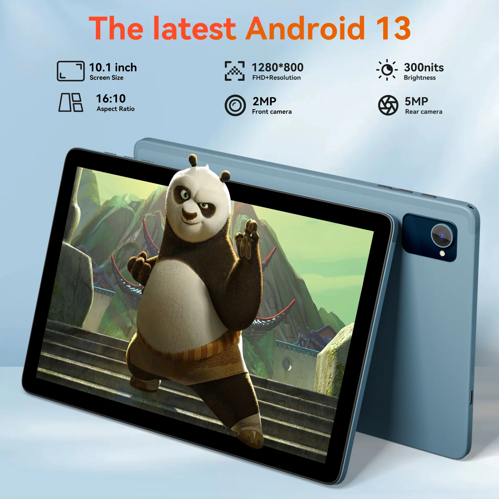 Adreamer leopad20 tabletten pc 10.1 "tablet quad core 1280x800 ips android 13 bluetooth wifi 6000mah tragbar