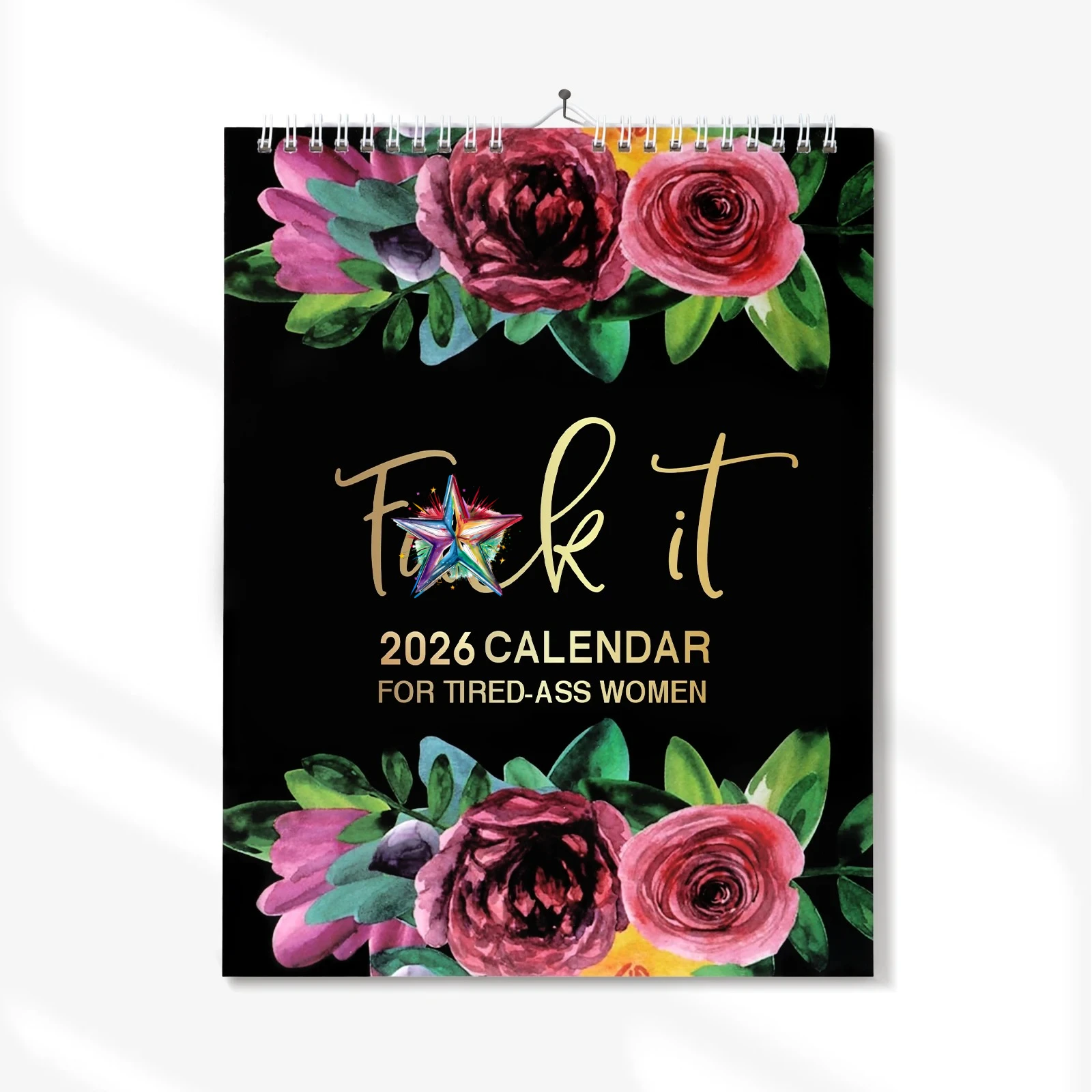 2026 年 ユーモア スローガン デスク ウォール カレンダー 楽しいイラスト プランナー ホーム オフィス ギフト ユニークな新年祭の装飾