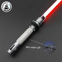 CrucQ HSauLightsaber NEO PIXEL JEDI Smooth Swing Metal Force, RapDueling Light Bl84, Cadeau uniforme, Jouet Shoous Cosplay, 27