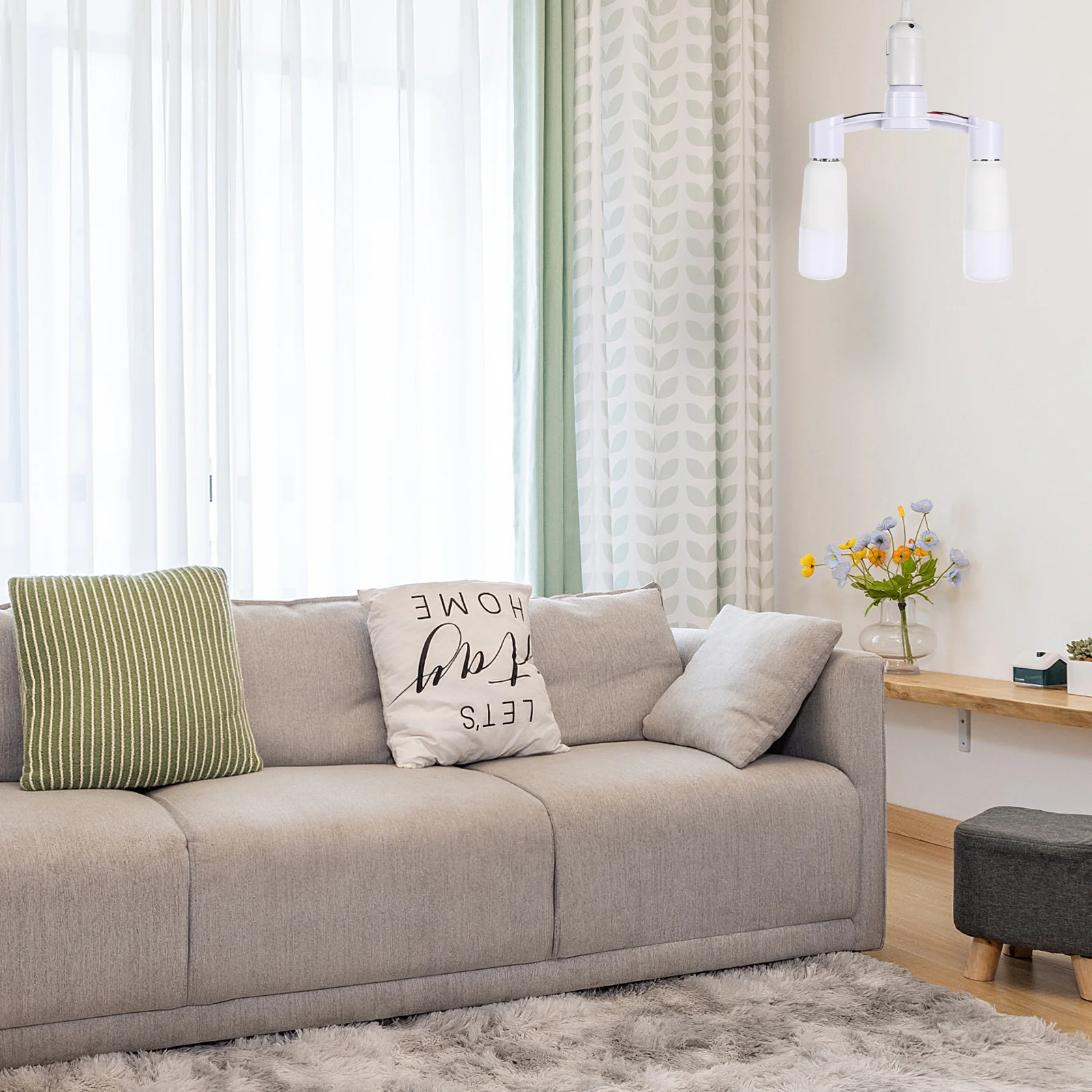 

E27 Light Socket Splitter Pbt Fireproof Durable Lamp Holder Converter For Led Bulbs Dual Bulb Adapter Extension