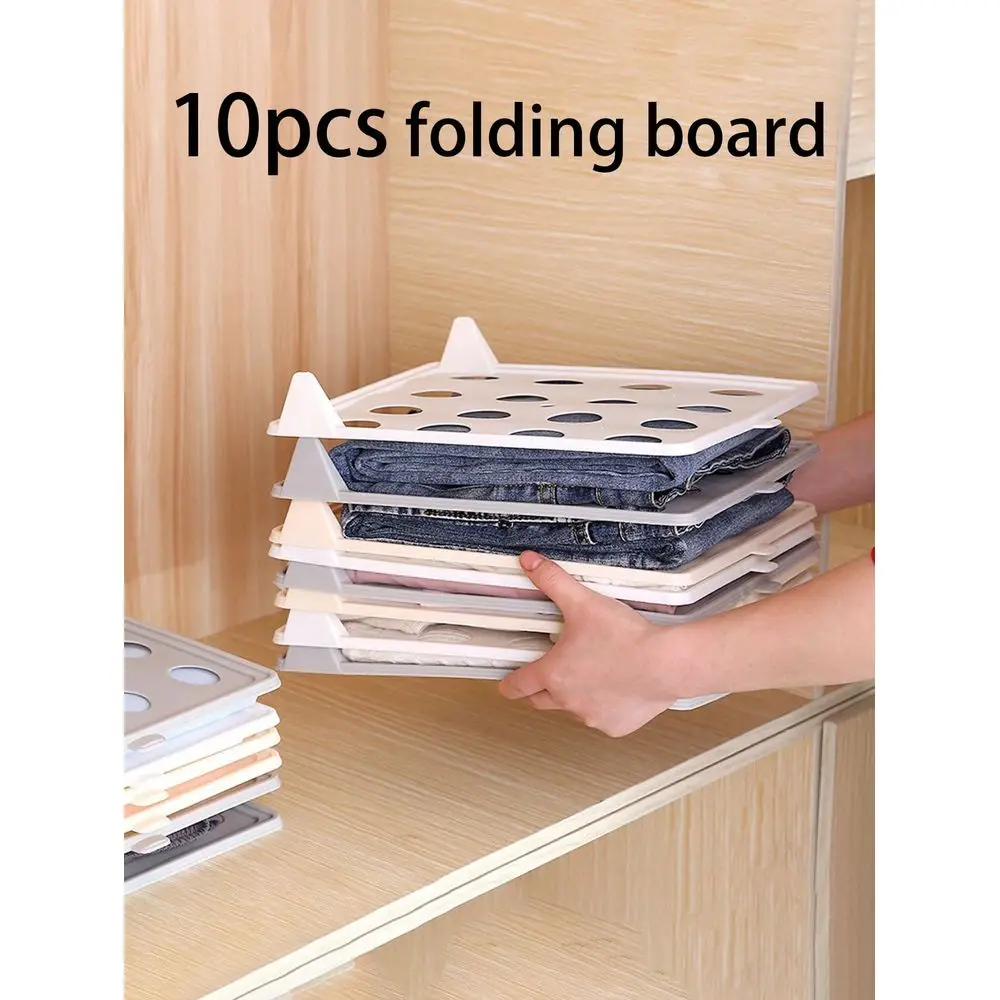 Clothes Folding Board, Plastic Wardrobe Storage Box, Organizer Rack, Suitable For Wardrobe Organization, Wardrobe Storage, Home view 4