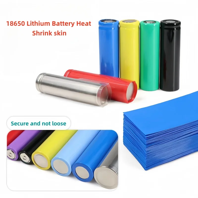 20/50/100/500pcs 18650 Lipo Battery Wrap PVC Heat Shrink Tube Precut Width 29.5mm x 72mm Insulated Film Protect Case Pack Sleeve