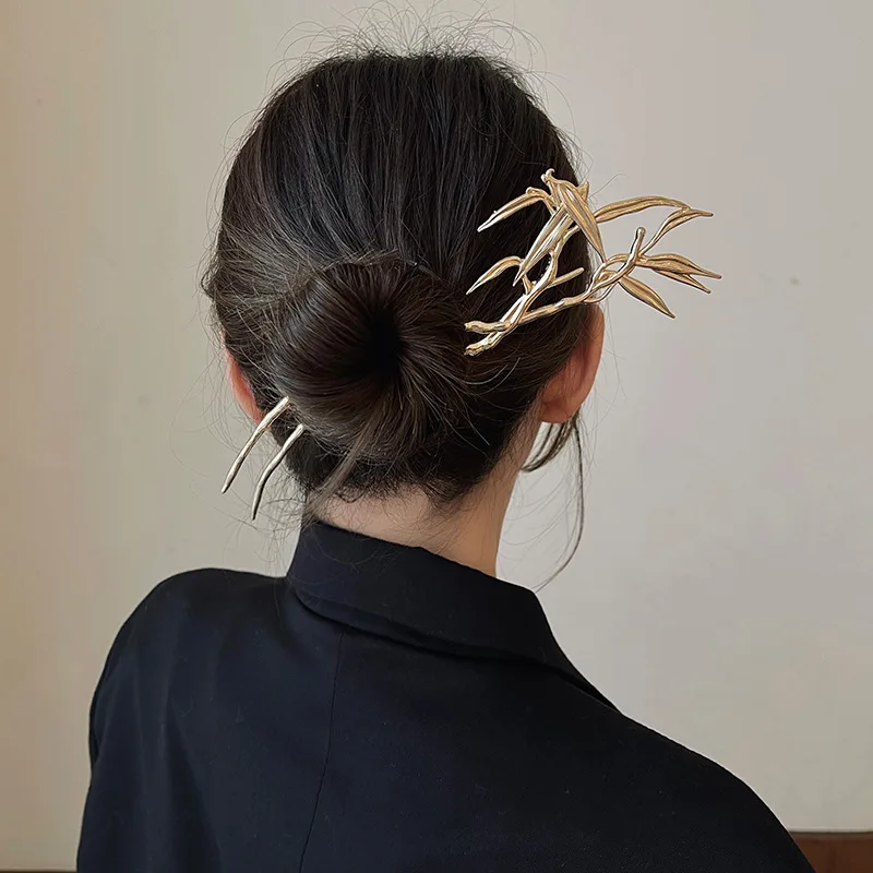 Épingle à cheveux de Style Simple et moderne pour femmes, avec plaque de Sensation avancée, accessoires Hanfu de Style ancien, 2025