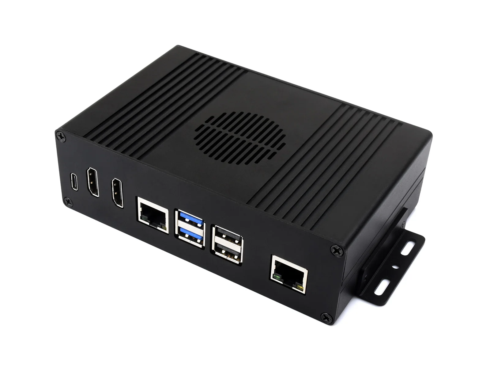 Waveshare Multi-functional All-in-one Mini-Computer Kit Designed for Raspberry Pi 5, Aluminum Alloy Case Option for PCIe adapter