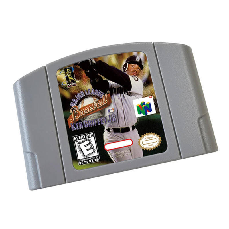 Бейсбол Major League с картриджем для видеоигр Ken Griffey Jr, американская версия для игровой консоли N64