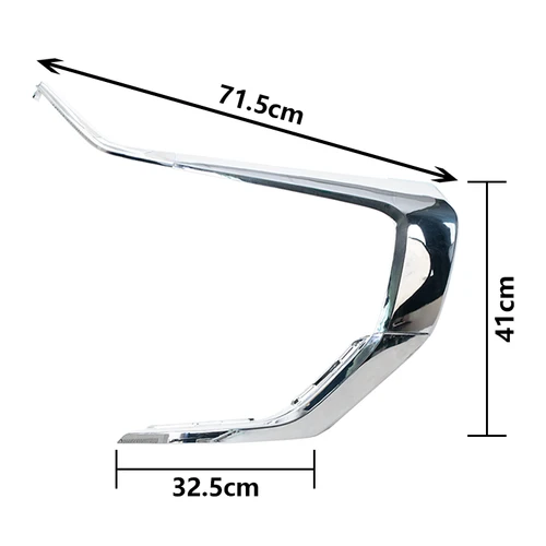 Imagen 2 del producto Para Mitsubishi Outlander 2016 2017 2018 2019 2020 2021 luz antiniebla del parachoques delantero tira de moldura cromada accesorios de coche