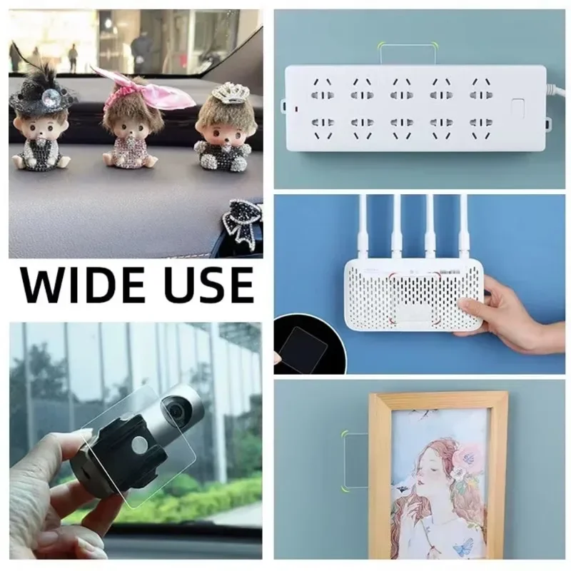 6 سنتيمتر شريط قوي مزدوج الجوانب بولي كلوريد الفينيل شفاف مربع ملصقات الحائط اللاصق للخطافات مقاوم للماء Traceless أشرطة الغراء المنزل #4