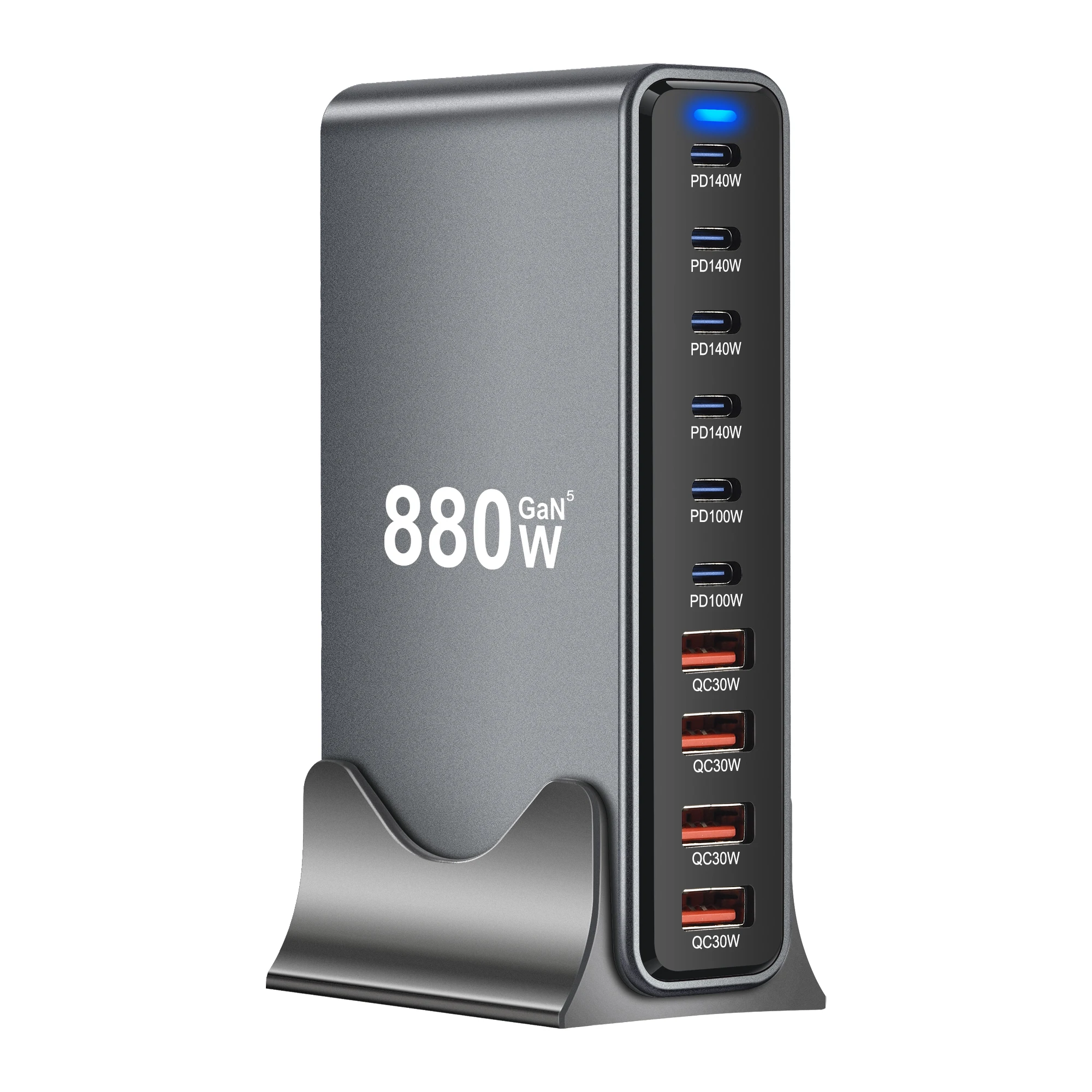 usb-c-desktop-charger-gan-fast-charging-station-4usb-port-charger-for-laptop-macbook-iphone-samsung-tablet