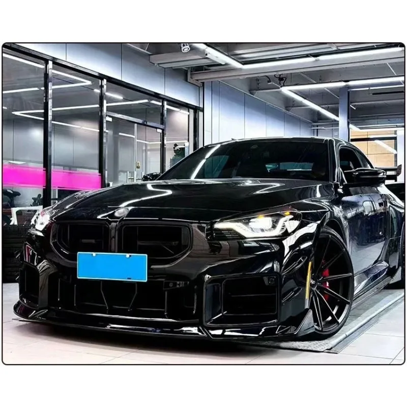 2023+ Hot Selling Real Dry Carbon Fiber Car Grills For BMW M2 G87 Carbon Fiber Modified CS Style Grille