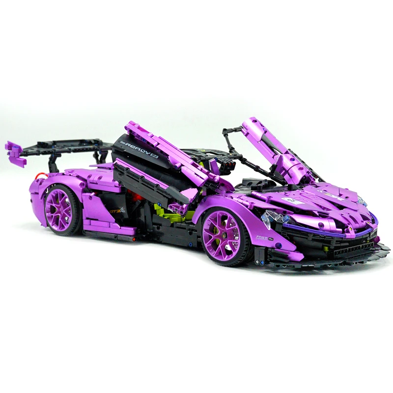 GULY 10617 Tecnico MOC P1 Super Auto Da Corsa Hypercar Modello Building Blocks Brick Puzzle Educativo Giocattolo FAI DA TE Regalo Di Natale Per Bambini