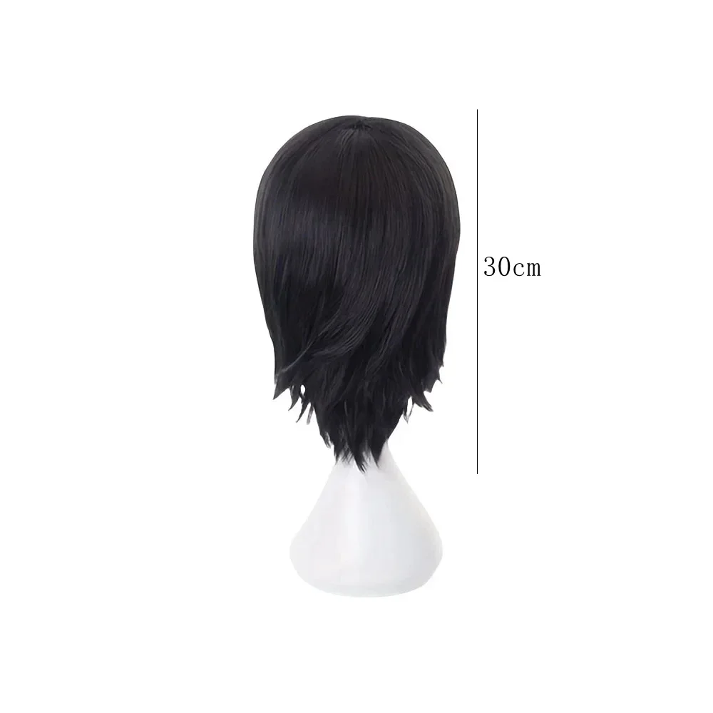 Anime Jujutsu Kaisen Yuta Okkotsu Cosplay Wigs Black Short Heat Resistant Synthetic Hair Props