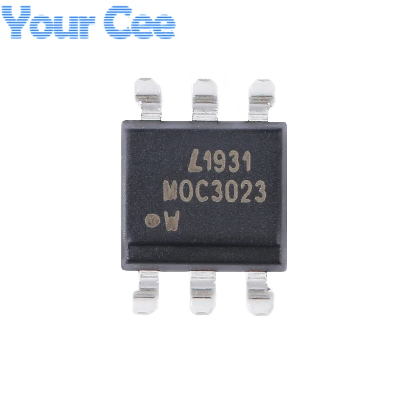 10PCS MOC3023S-TA1 SMD-6 MOC3023 MOC3023S Triac Output Optocoupler Chip IC Integrated Circuit