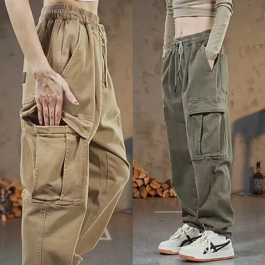 

Мужские тактические брюки, весенне-осенние брюки для мужчин, прямые брюки-карго, модные универсальные повседневные износостойкие рабочие брюки