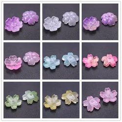 30pcs/Lot Ancient Glass Flower Bead Caps For Jewelry Making Supplies Handmade Earrings Headwear Bracelets Accessories Wholesale