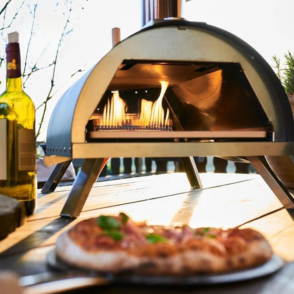 New Upgraded Outdoor Garden OEM Wood Pellet And Gas Pizza Oven