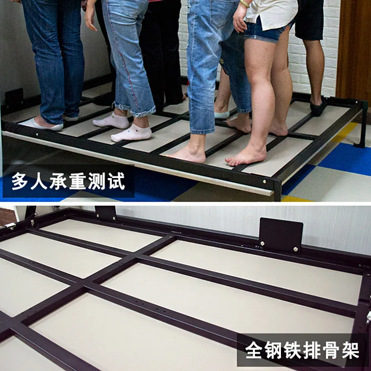 Folding Flip Murphy Bed Designs Foldable Wall-mounted Wall Bed Frame Hardware Queen Wall Murphy Bed Hardware Accessories image 4