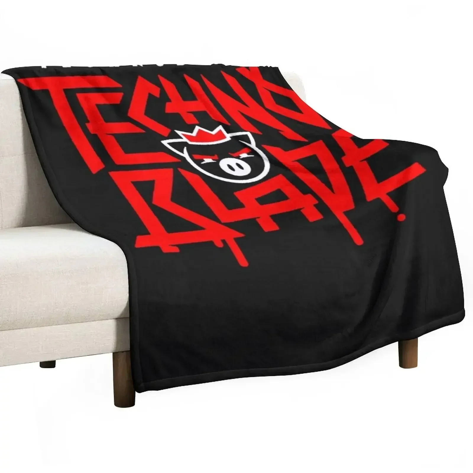 TechnoBlade Logo Red Classic T-Shirt Throw Blanket Sofa Throw Hair Blankets