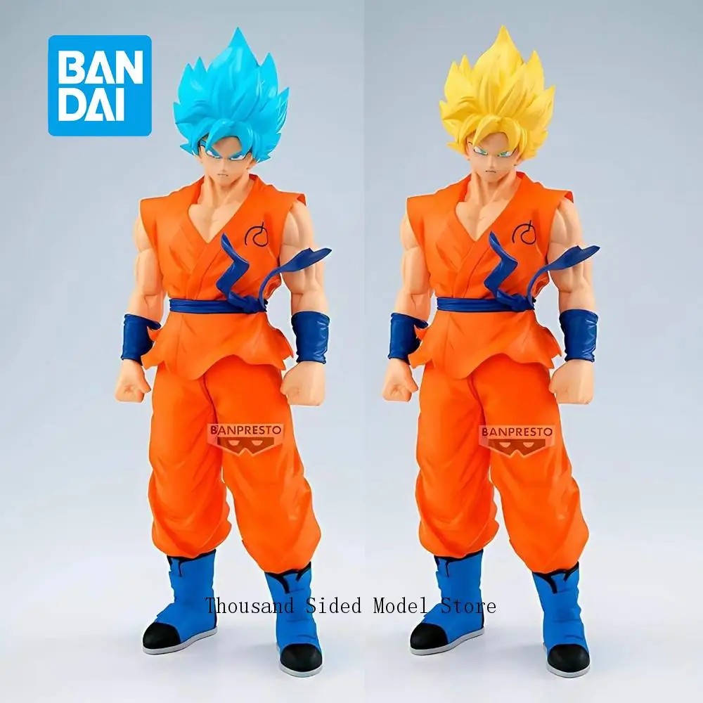 Figura Original Banpresto Grandista de Dragon Ball Super Saiyan God, Super Saiyan Son Goku con Cabello Amarillo, SSJ con Cabello Azul, SSGSSJ, Modelo de Anime