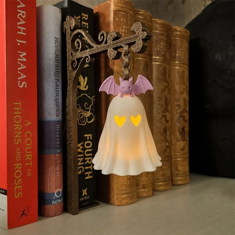 Library Lantern Bookshelf Light Decorative Hanging, Lamp Vintage Book Nook Lighting Shelf