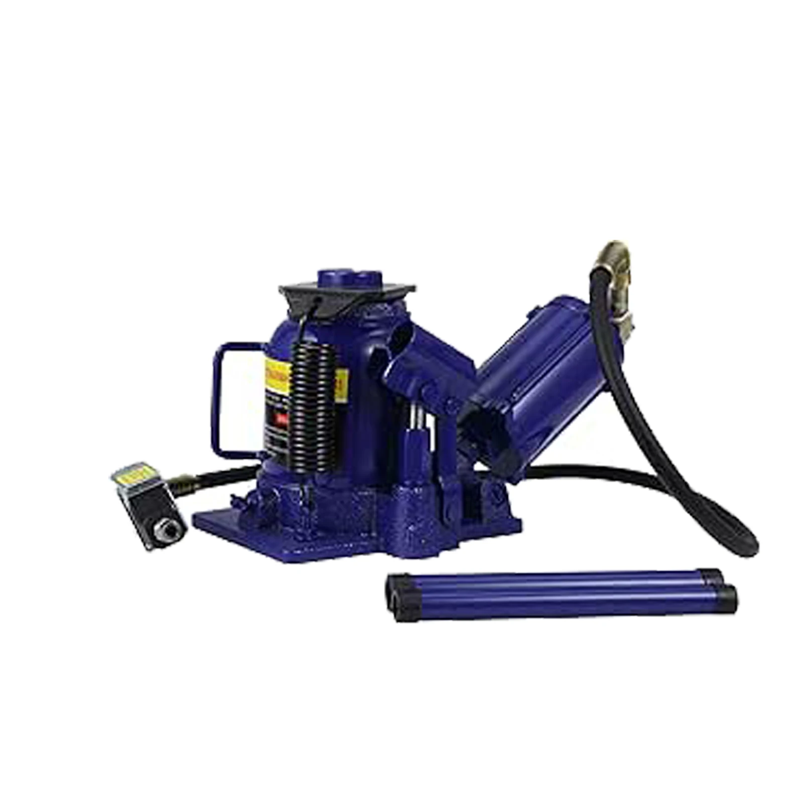 Cric hydraulique et pneumatique à profil bas 20T - Acier moulé - Manuel et pneumatique - Pour automobile, camion, maison, industrie - Cylindre incliné, taille courte, capacité 44 000 lbs