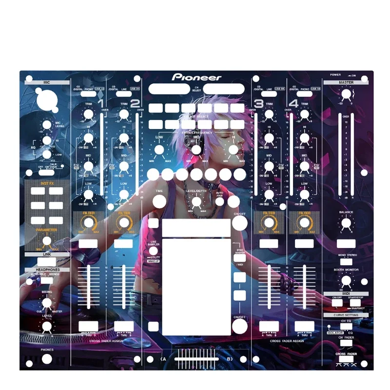 Pioneer DJM2000 NEXUS Mixer Panel Protective Film, Personalized Colorful Film, Not An Iron Panel