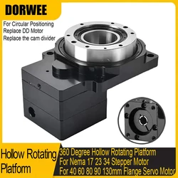 CNC holle roterende platform Lasermarkering Draaitafel Indexeerplaat Gemotoriseerde draaitafel Ronde positionering 4-assig 5-assig