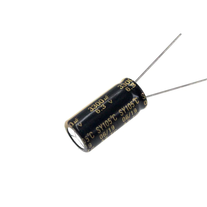 2pcs 3300uF 6.3V 3300MFD 6.3Volt 10*20mm Aluminum Electrolytic Capacitor Radial 3300mf6.3v 3300uf6.3v 6.3v3300mf 6.3v3300uf