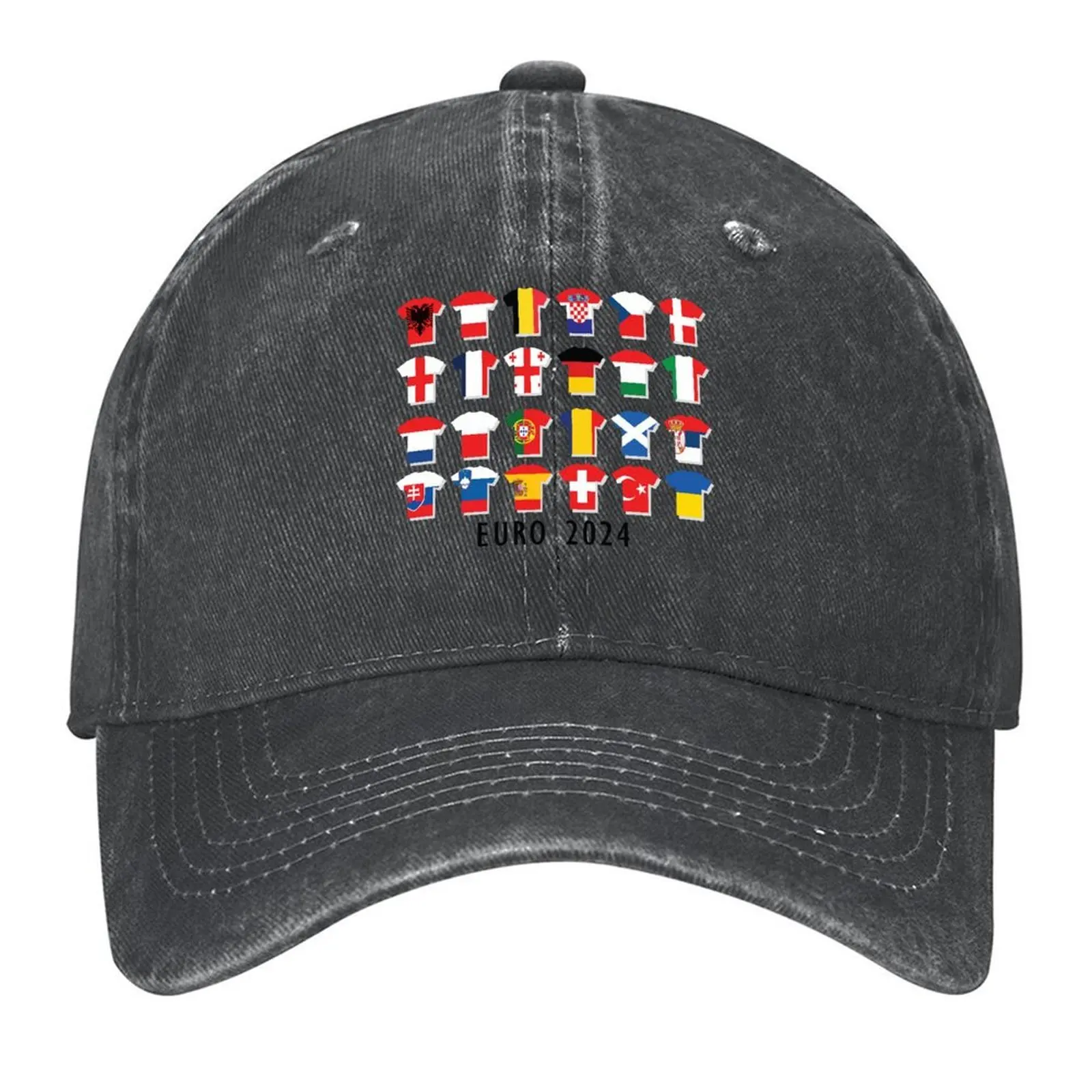 

Euros 2024 Football Teams Baseball Cap Vintage Funny hats Uv Protection Solar Hat sun caps Luxury Woman Men's
