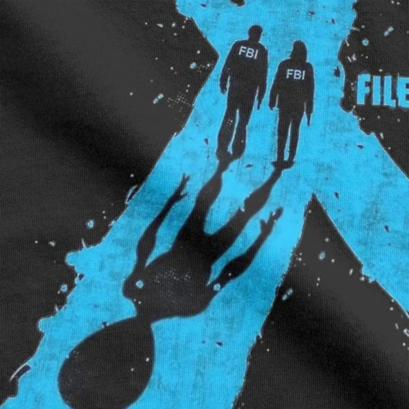 The X Files Men\'s T Shirt Awesome Tees Short Sleeve O Neck T-Shirts Pure Cotton New Arrival Clothes