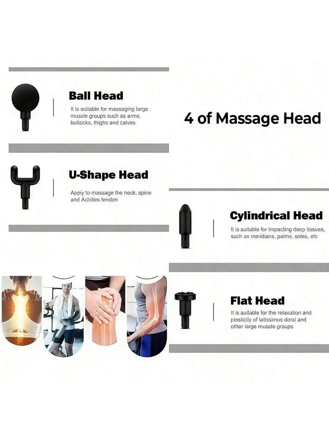 مسدس تدليك العضلات المحمول لعام 2026 لتدليك الجسم، مع شاشة لمس LED، تعديل السرعة، قابل لإعادة الشحن #3