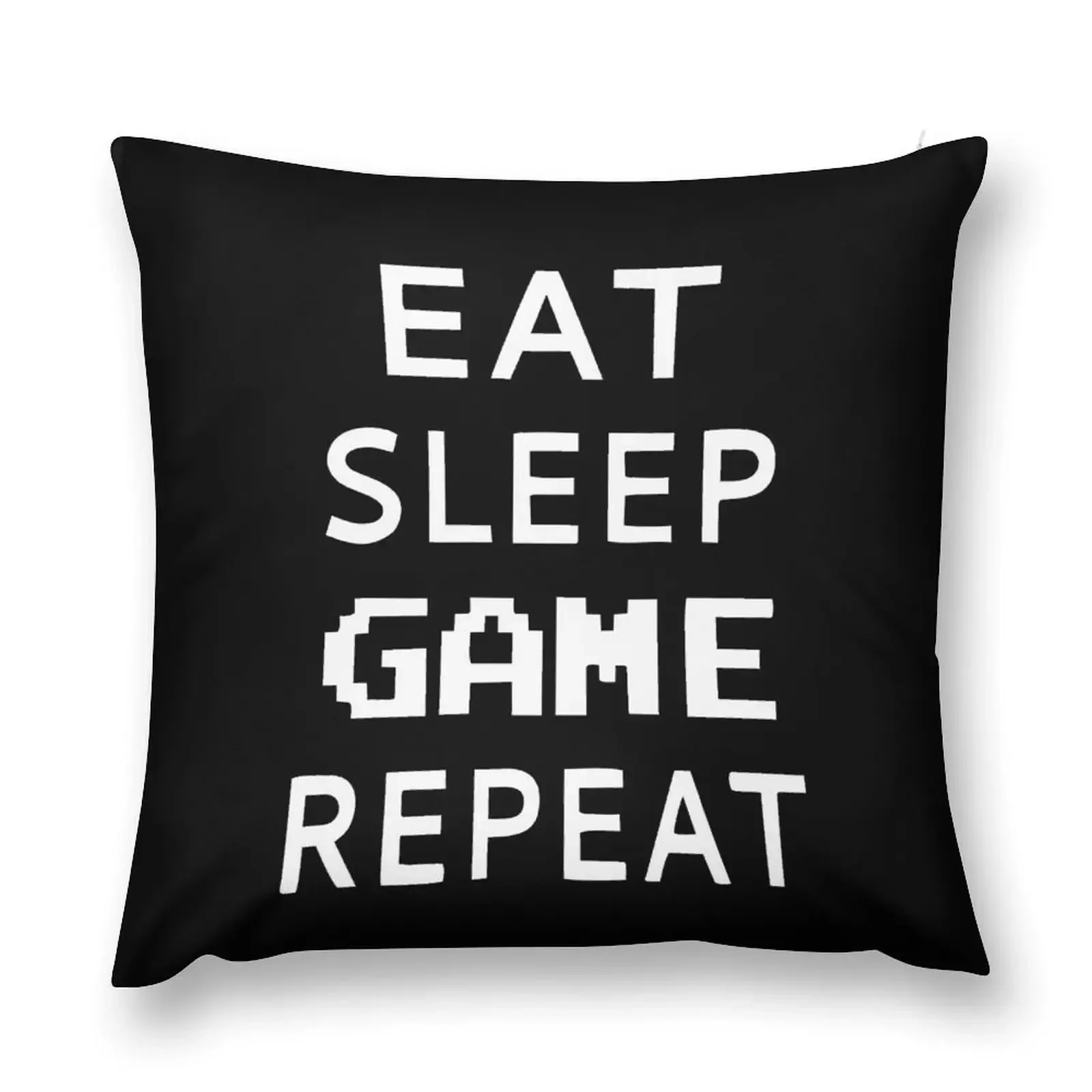 eat sleep game repeat Throw Pillow Decorative pillowcase Decorative pillow case luxury throw pillow covers Cushion Cover