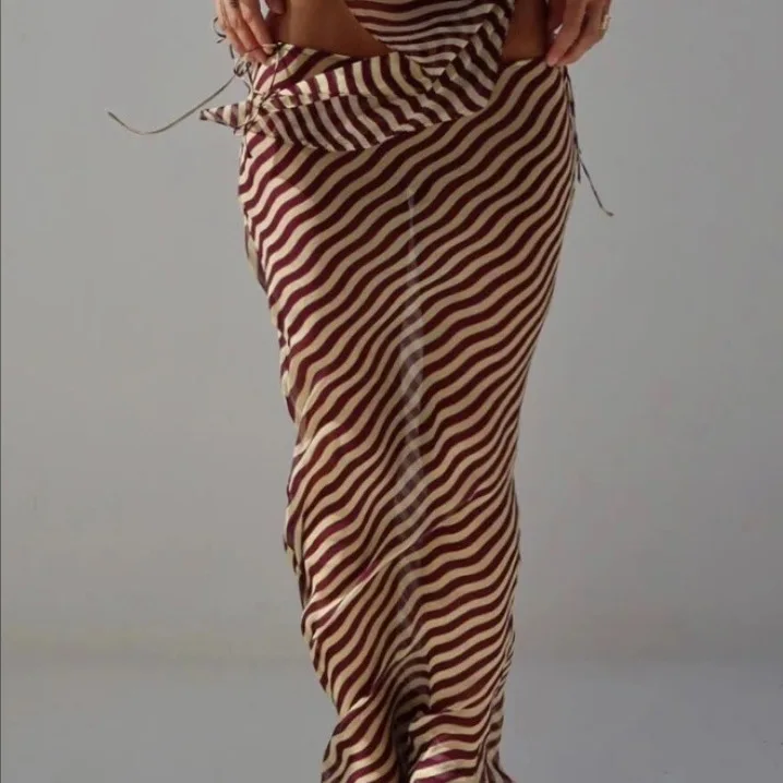 New Lightweight Zebra Skirt Women's Striped Printed Fashionable Fishtail Skirt