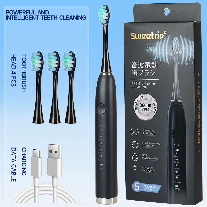 

Soft bristle sonic electric toothbrush, an oral care magic tool for adult couples, Type-C charging, 5 gears adjustable, a birthd