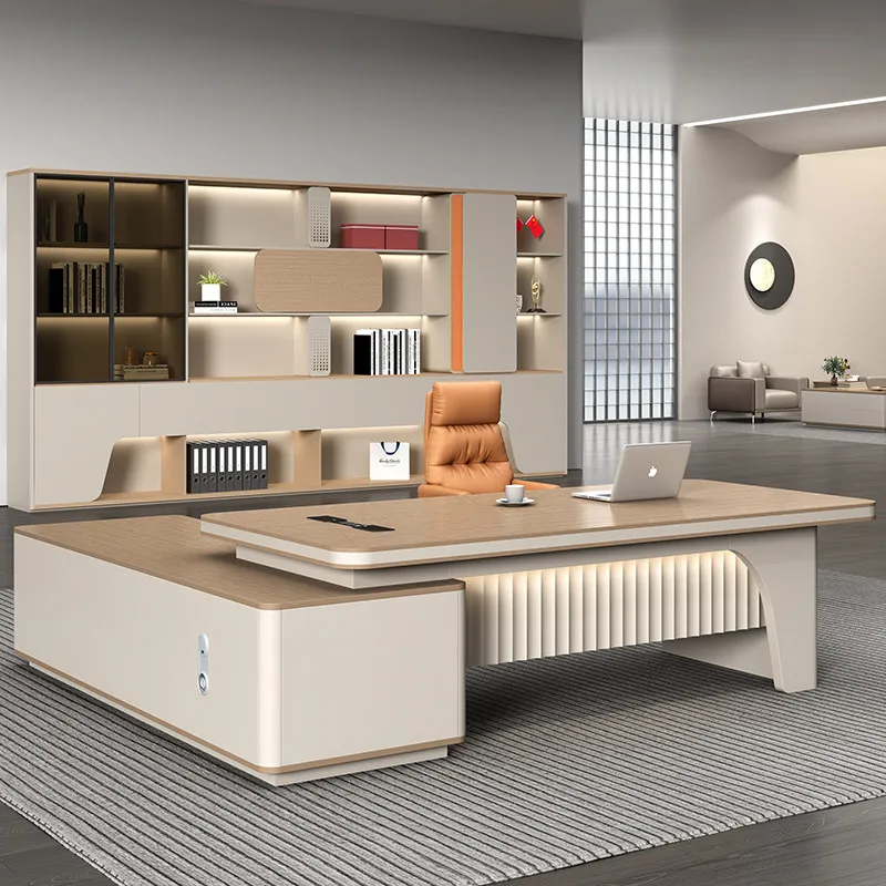 Work Auxiliary Sedentary Table Gaming Workshop Portable Computer L Shaped Study Desk Corner Design Large Luxury Office Furniture