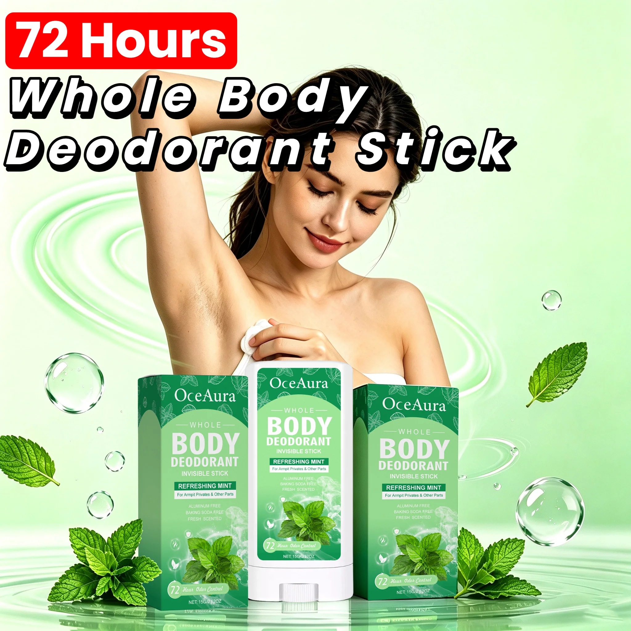 Body Oil - 72h Whole Body Deodorant Stick for