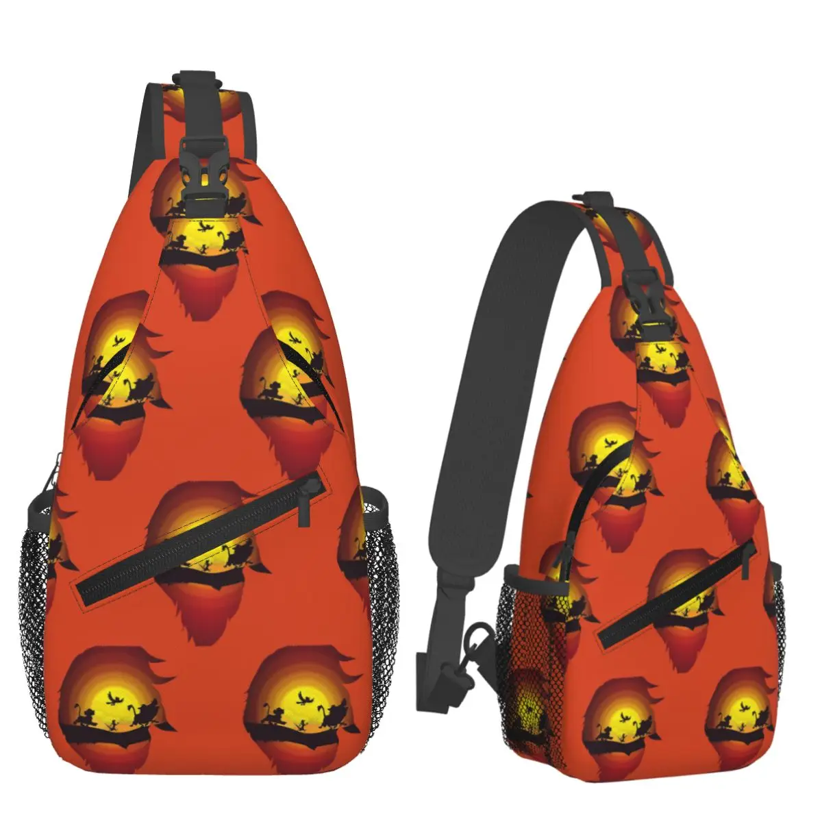 

Hakuna Matata Chest Bag Men Sling Crossbody Backpack Chest Bag Traveling Hiking Daypack Shoulder Bag