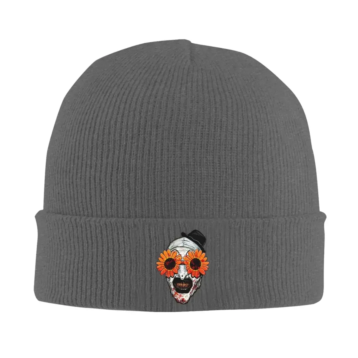 Art The Clown Terrifier 2 Sunflower Sunglasses Warm Knitted Cap Bonnet Hat Autumn Winter Outdoor Beanies Hats for Men Women