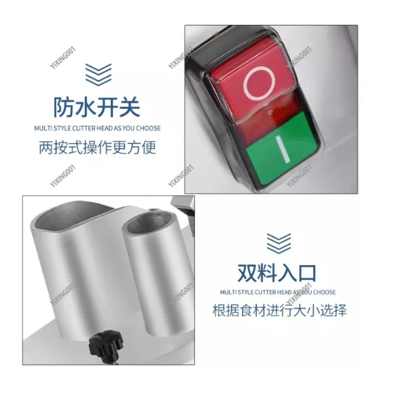 

HLC-300 Electric Vegetable Slicer Commercial Multifunctional Kitchen Tool for Canteen Efficient Food Preparation