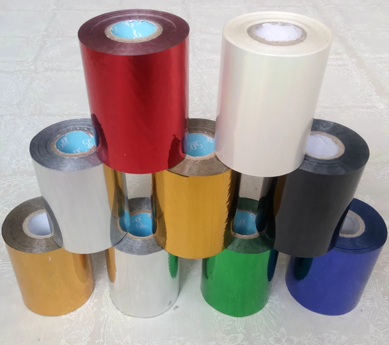 8 cm Heißprägefolie Papier Leder Tuch Paket Box DIY Dekoration Zubehör 120 Meter/Rolle – Detail 4
